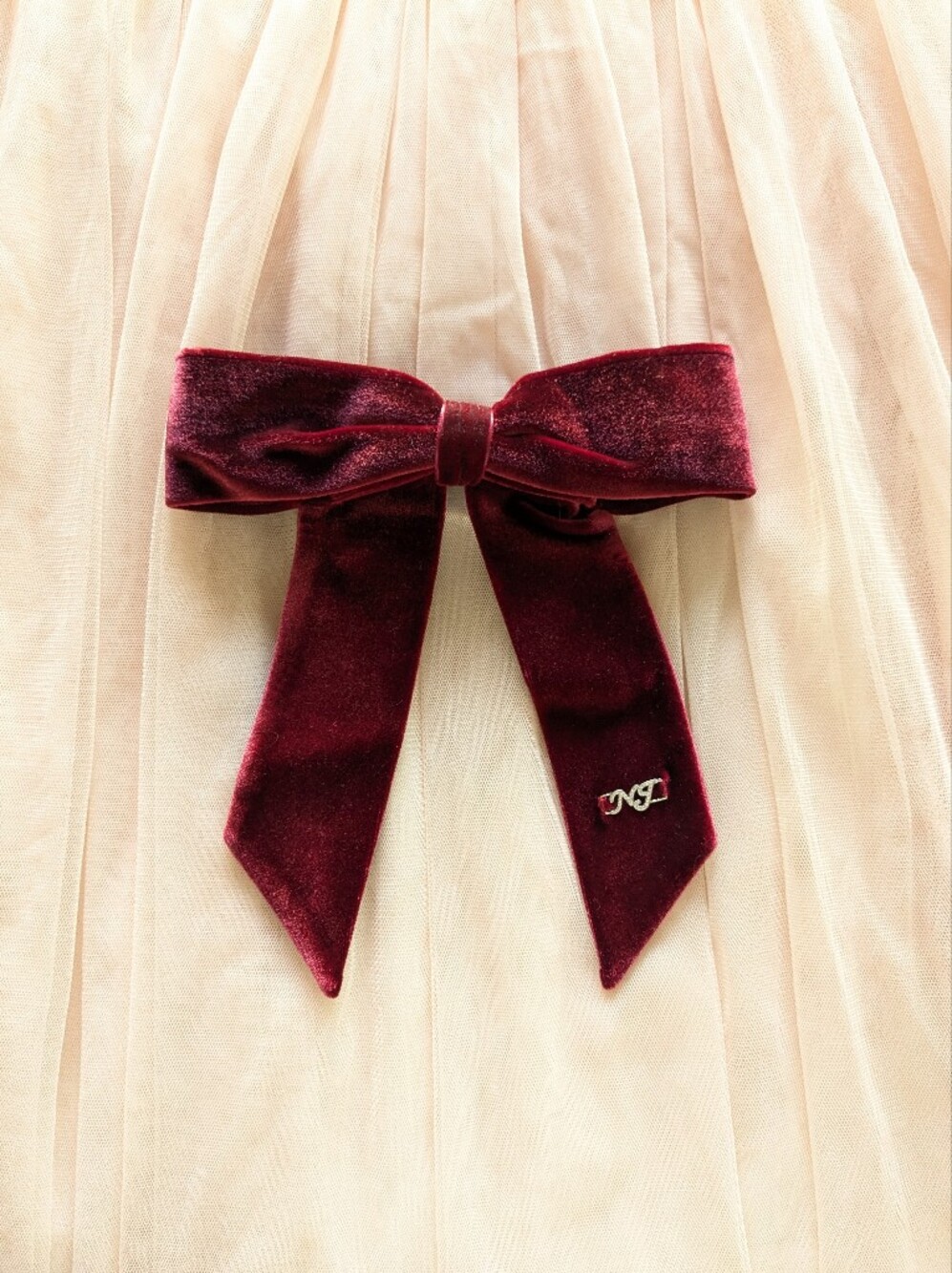 Nana Jacqueline Mia Velvet Bow (Red)